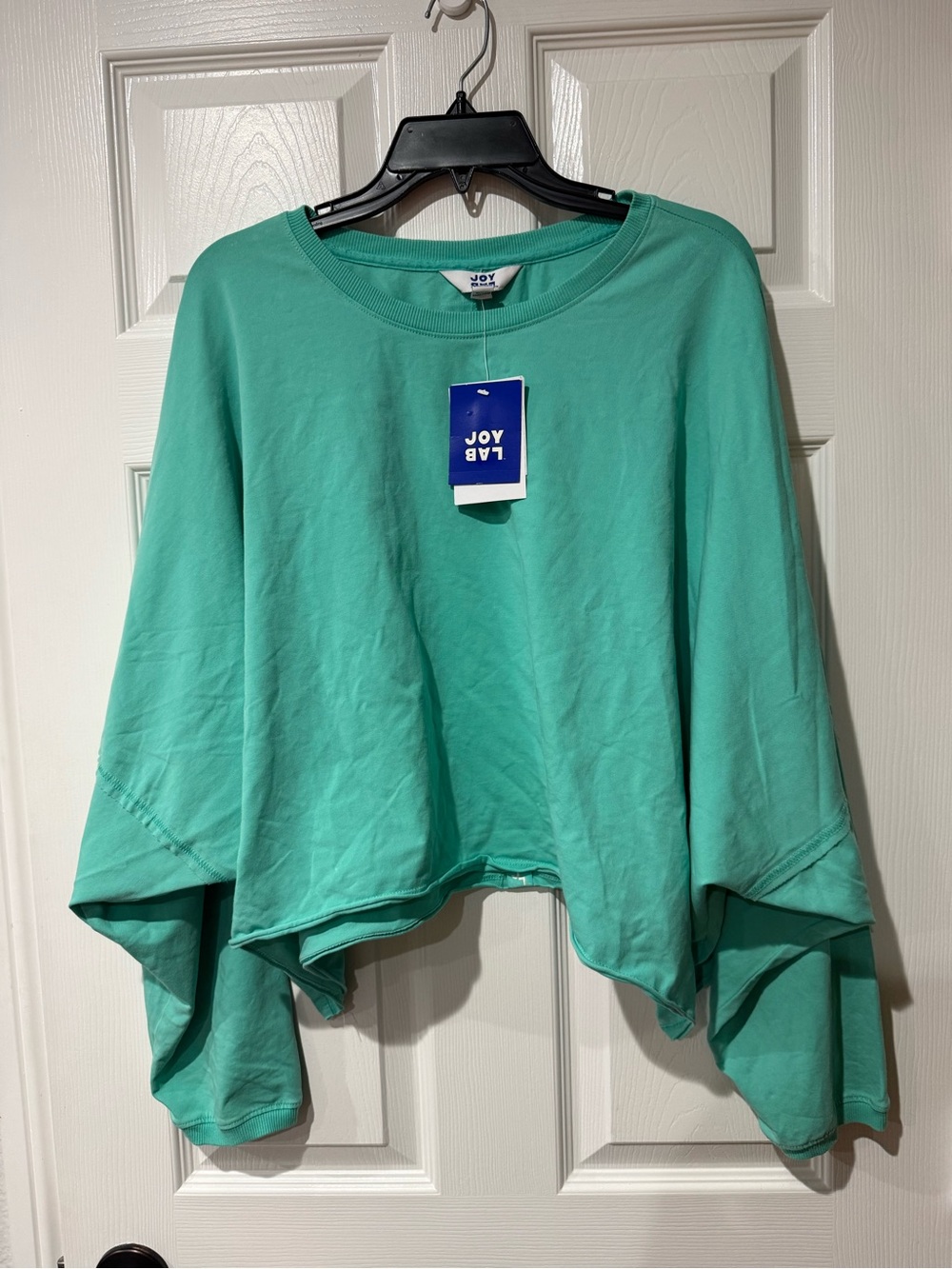 JoyLab Women's Teal-Mint Relaxed Scoop-Neck Pullover size XXL NWT